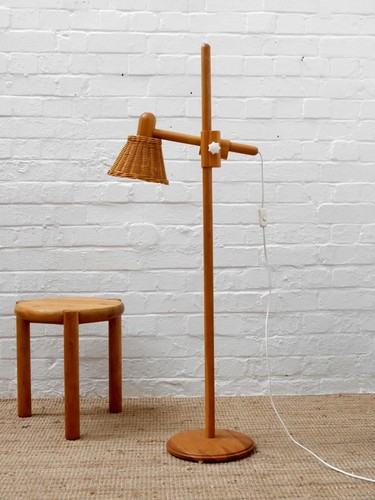 1970s danish pine floor - danish, lamp