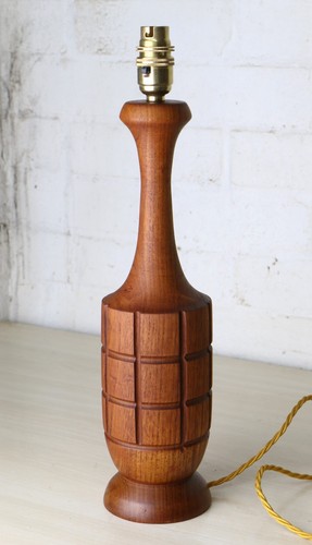 Lampada tavolo vintage teak - lampada,