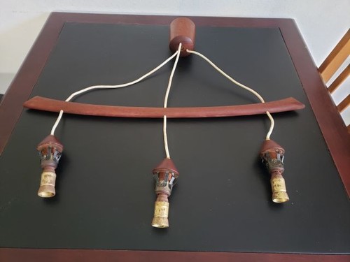 Lampada sospensione teak - a, in
