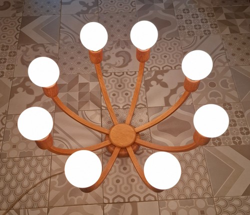 Vecchia lampada soffitto - lampada, da